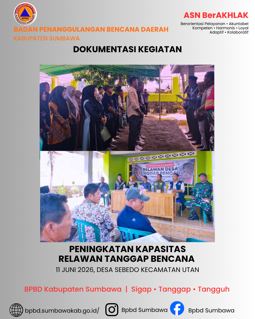 Penguatan Kapasitas Relawan Tanggap Bencana