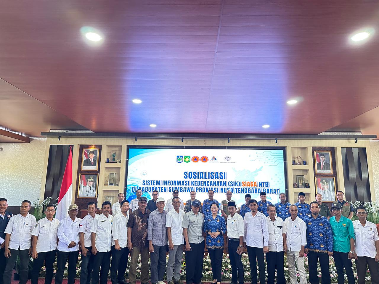 BPBD Provinsi NTB dan BPBD Kabupaten Sumbawa Gelar Sosialisasi Sistem Informasi Kebencanaan bagi Seluruh Desa di Kabupaten Sumbawa
